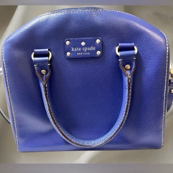 Kate Spade Limited edition Alessa Wellesley holiday blue satchel. - Picture 1 of 14